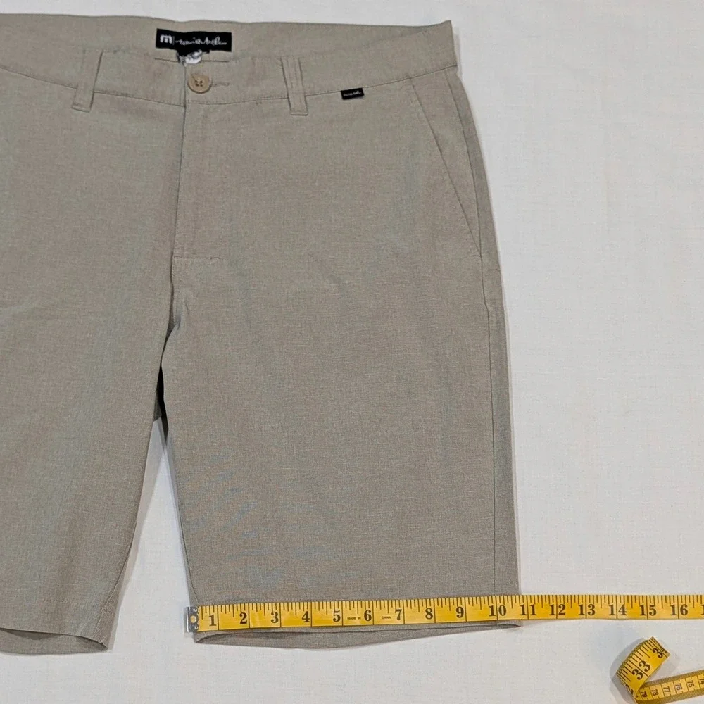 Travis Mathew Beck Shorts Men's 36 Khaki Tan Golf Lifestyle